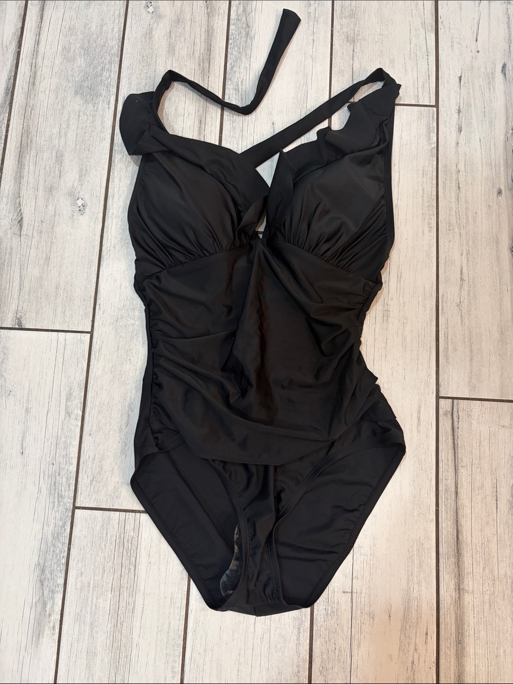 Ellen Tracy Black One-Piece Swimsuit